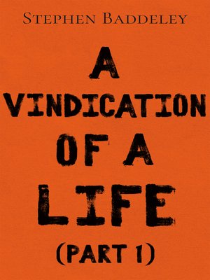 cover image of A Vindication of a Life